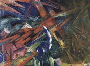 Franz Marc The fate of the animals painting